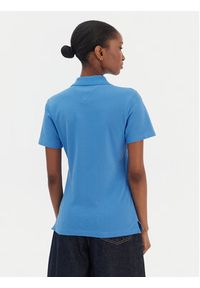 TOMMY HILFIGER - Tommy Hilfiger Polo 1985 WW0WW43225 Niebieski Slim Fit. Typ kołnierza: polo. Kolor: niebieski. Materiał: bawełna #5