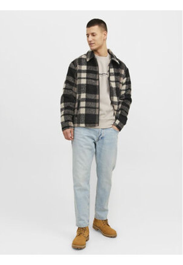 Jack & Jones Bluza Vesterbro 12241694 Beżowy Relaxed Fit. Kolor: beżowy. Materiał: bawełna, syntetyk