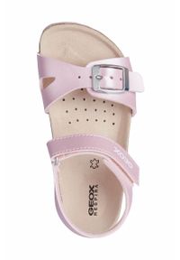 Geox sandały dziecięce kolor różowy. Zapięcie: rzepy. Kolor: różowy. Materiał: skóra, guma #6