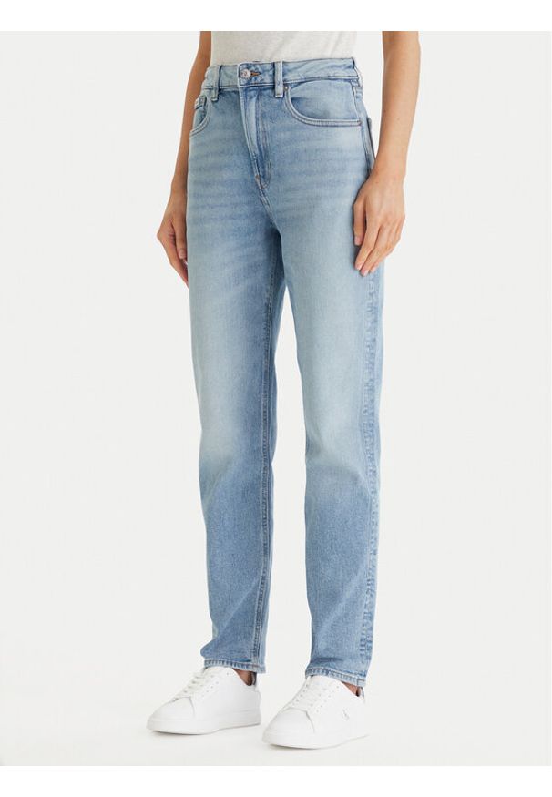 Calvin Klein Jeans Jeansy LV047F670G Niebieski Mom Fit. Kolor: niebieski