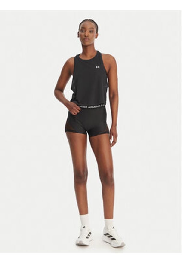 Under Armour T-Shirt Motion 6011229 Czarny Slim Fit. Kolor: czarny. Materiał: syntetyk