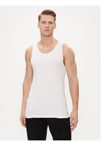 TOMMY HILFIGER - Tommy Hilfiger Komplet 3 tank topów UM0UM03179 Biały Slim Fit. Kolor: biały. Materiał: bawełna, syntetyk