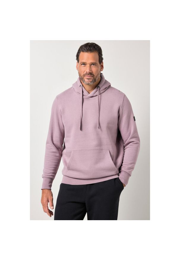 JAY-PI - Męska Bluza z kapturem odzież domowa kaptur kieszeń kangurka do roz. 8XL. Typ kołnierza: kaptur. Kolekcja: plus size. Kolor: czerwony. Materiał: poliester, bawełna, materiał