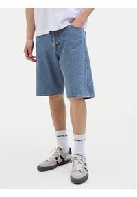 Jack & Jones - Jack&Jones Szorty jeansowe Alex 12272551 Niebieski Baggy Fit. Kolor: niebieski. Materiał: bawełna