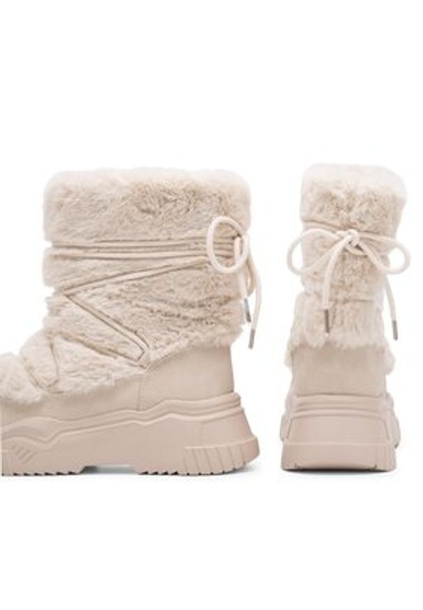 DeeZee Śniegowce NELA WS6009-01 Beżowy. Kolor: beżowy. Materiał: materiał