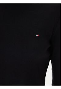 TOMMY HILFIGER - Tommy Hilfiger Bluzka New Cody WW0WW40589 Czarny Slim Fit. Kolor: czarny. Materiał: bawełna #5