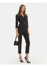 Elisabetta Franchi Marynarka GI-224-61E2-V590 Czarny Regular Fit. Kolor: czarny. Materiał: syntetyk #5