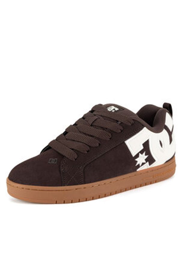 DC Sneakersy COURT GRAFFIK SE DC01665200 Brązowy. Kolor: brązowy. Materiał: zamsz, skóra