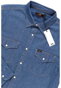 Lee - KOSZULA JEANSOWA MĘSKA LEE WESTERN SHIRT DEEP INDIGO L644BIPS. Materiał: jeans #3