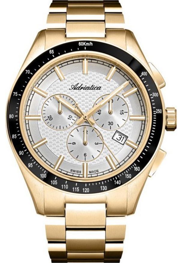 Zegarek męski Adriatica A8245.1113CH złoty. Kolor: złoty