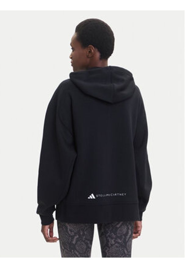 Adidas by Stella McCartney - adidas by Stella McCartney Bluza JF6337 Czarny Loose Fit. Kolor: czarny. Materiał: syntetyk, bawełna