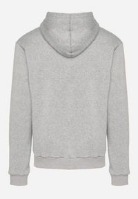 Born2be - Szara Rozpinana Bluza z Bawełną i Kapturem Typu Oversize Diosa. Okazja: na co dzień. Kolor: szary. Materiał: bawełna. Sezon: wiosna, jesień. Styl: klasyczny, casual