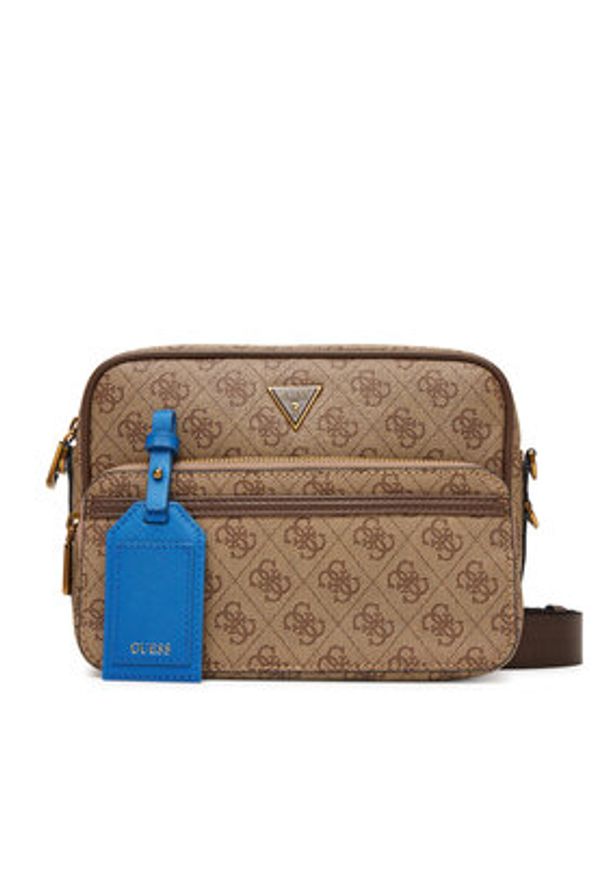 Guess Saszetka HMMILO P5422 Brązowy. Kolor: brązowy. Materiał: skóra