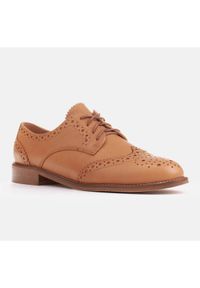 Marco Shoes Półbuty z ozdobną perforacją brązowe. Kolor: brązowy #4