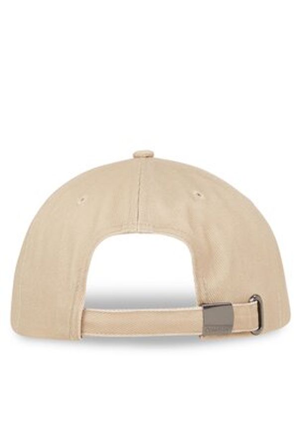 Calvin Klein Czapka z daszkiem Metal Lettering Bb Cap K50K511999 Beżowy. Kolor: beżowy. Materiał: materiał