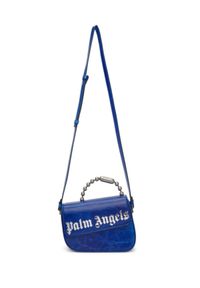 PALM ANGELS - Niebieska torebka z logo. Kolor: niebieski #2