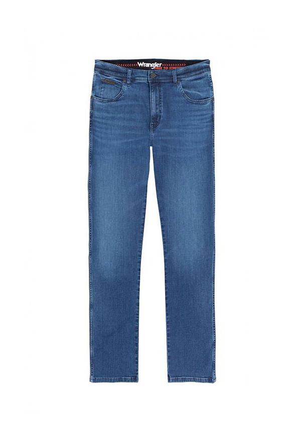 Wrangler - WRANGLER TEXAS SLIM MĘSKIE SPODNIE JEANSOWE APOLLO W12SMN396