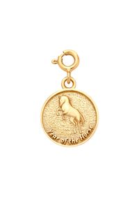 MOKOBELLE - Bransoletka z monetą z chińskim zodiakiem - KOŃ. Materiał: pozłacane. Kolor: złoty