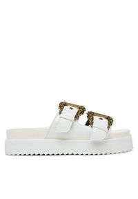 Versace Jeans Couture Klapki 80VA3SM1 ZS190 3 Biały. Kolor: biały. Materiał: skóra #1