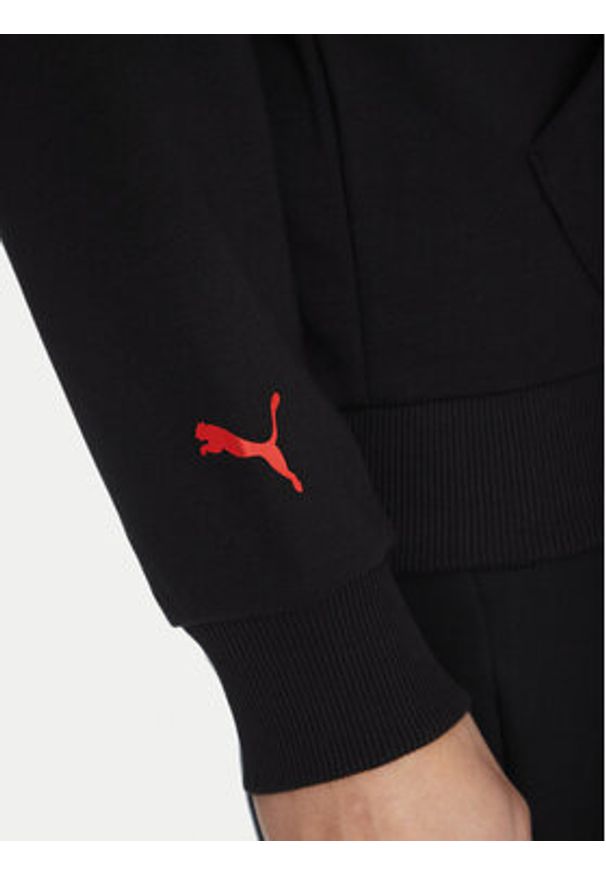 Puma Bluza F1 Ess Logo 625853 Czarny Regular Fit. Kolor: czarny. Materiał: bawełna