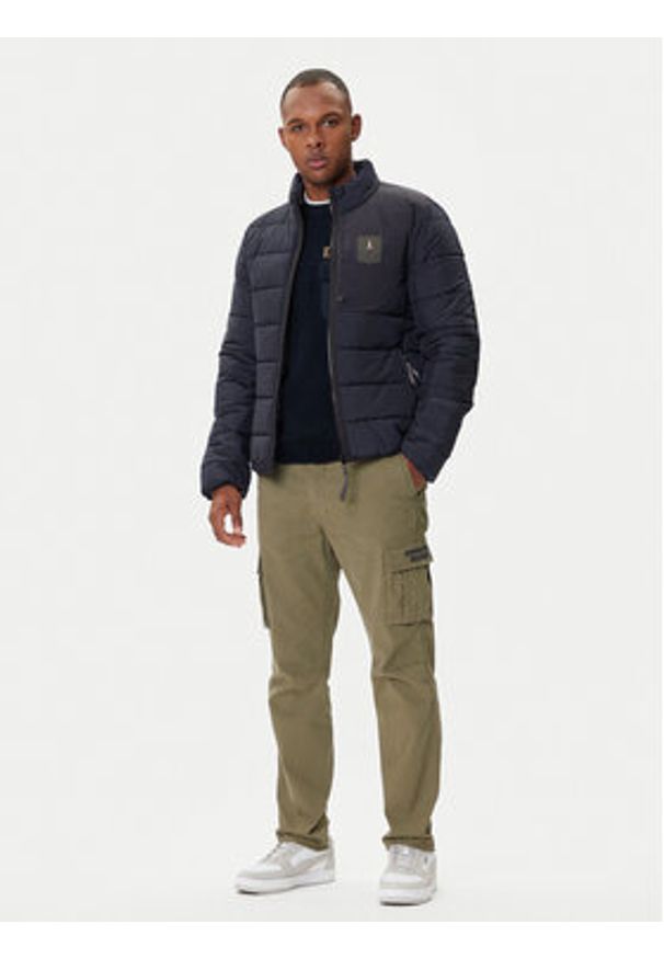 Aeronautica Militare Kurtka przejściowa 252AB3022UCT04214 Granatowy Regular Fit. Kolor: niebieski. Materiał: syntetyk