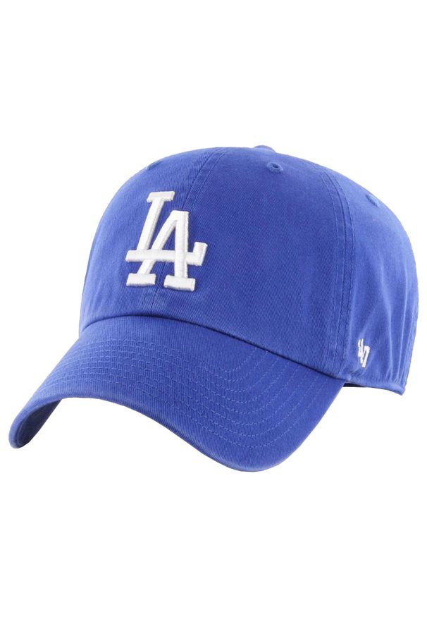 Czapka z daszkiem dla dorosłych 47 Brand MLB Los Angeles Dodgers 47 Clean Up Cap. Kolor: niebieski. Materiał: bawełna