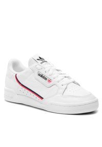 Adidas - adidas Buty Continental 80 Shoes G27706 Biały. Kolor: biały. Materiał: skóra