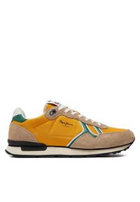 Pepe Jeans Sneakersy Brit Fun M PMS31046 Żółty. Kolor: żółty