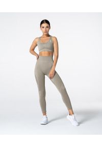 Legginsy bezszwowe damskie Carpatree Phase Seamless. Kolor: beżowy