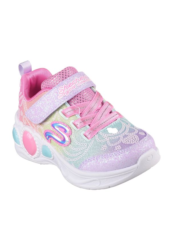 skechers - Tenisówki Skechers Model Princess Wishes Kolor Wielokolorowy. Okazja: na co dzień. Kolor: fioletowy, różowy, niebieski, wielokolorowy. Materiał: syntetyk, tkanina