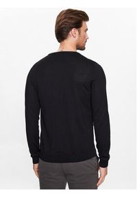 BOSS - Boss Sweter 50468239 Czarny Slim Fit. Kolor: czarny. Materiał: wełna