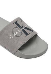 Calvin Klein Jeans Klapki Slide Monogram Co YM0YM00061 Szary. Kolor: szary. Materiał: materiał #5