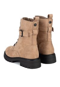 DeeZee Botki WS6111-27 Beżowy. Kolor: beżowy. Materiał: materiał