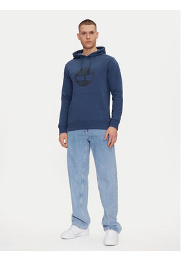 Timberland Bluza TB0A2BJH Granatowy Regular Fit. Kolor: niebieski. Materiał: bawełna