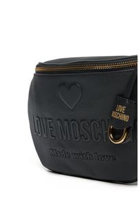 Love Moschino - LOVE MOSCHINO Saszetka nerka JC4059PP1ML1000A Czarny. Kolor: czarny. Materiał: skóra