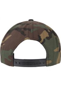 FLEXFIT - Dwukolorowa Czapka Snapback Classic Camo. Kolor: zielony, czarny, wielokolorowy