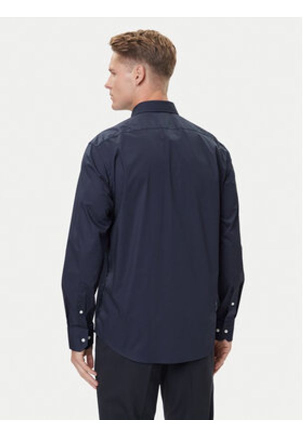 BOSS Koszula H-Joe 50549923 Granatowy Regular Fit. Kolor: niebieski. Materiał: bawełna