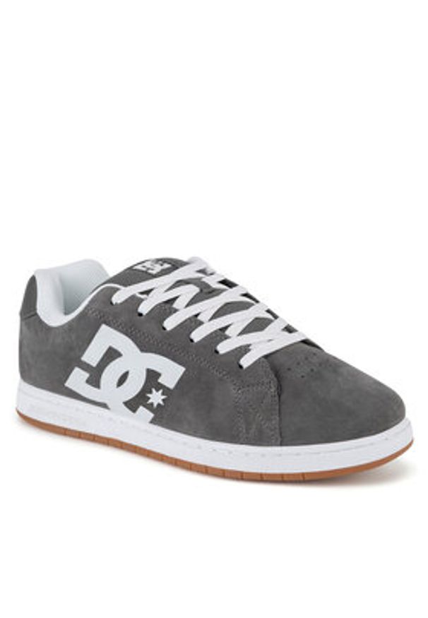 DC Sneakersy GAVELER DC01704020 Szary. Kolor: szary. Materiał: zamsz, skóra