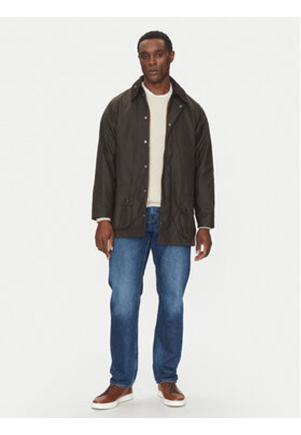 Barbour Kurtka przejściowa Beaufort MWX0002OL71 Brązowy Relaxed Fit. Kolor: brązowy. Materiał: bawełna