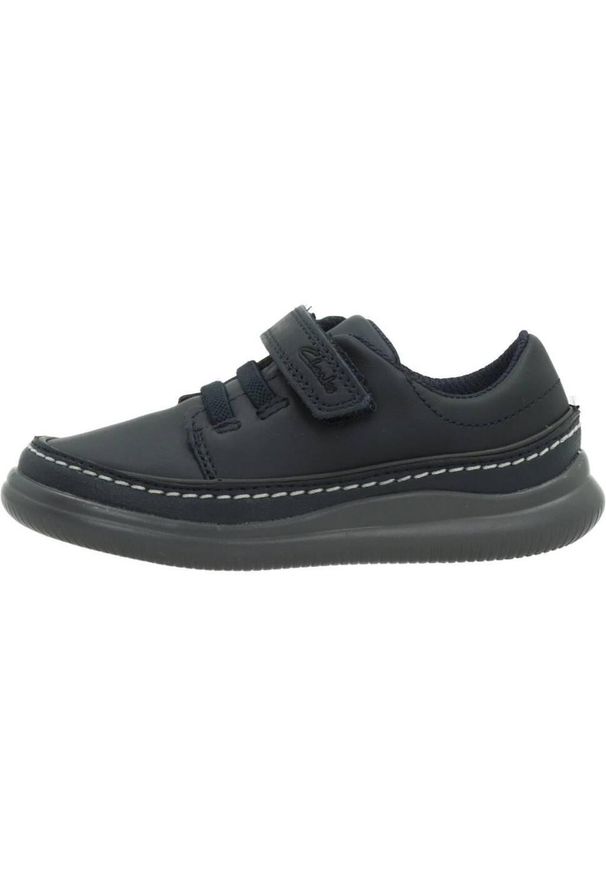 Clarks - Buty CLARKS CREST AERO T Niebieski. Kolor: niebieski. Materiał: syntetyk, tkanina, skóra. Sport: turystyka piesza