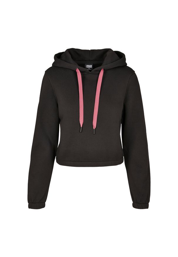 Urban Classics - Damska bluza z kapturem Urban Classic contrat drawtring. Typ kołnierza: kaptur. Kolor: czarny