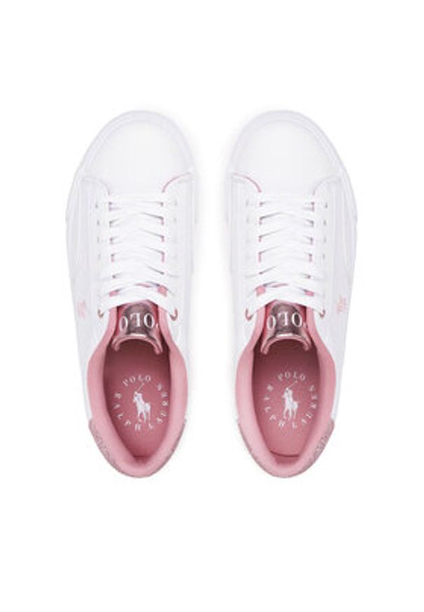 Polo Ralph Lauren Tenisówki Theron V RF104103 Biały. Kolor: biały. Materiał: skóra