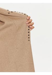 ViCOLO Płaszcz wełniany TS0032 Beżowy Regular Fit. Kolor: beżowy. Materiał: wełna, syntetyk #5