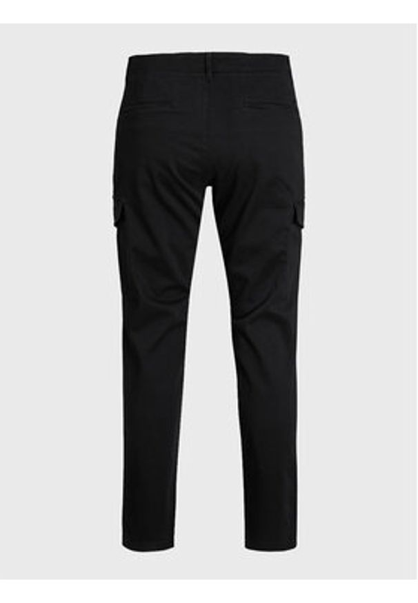 Jack & Jones - Jack&Jones Spodnie materiałowe Ollie 12224001 Czarny Regular Fit. Kolor: czarny. Materiał: bawełna