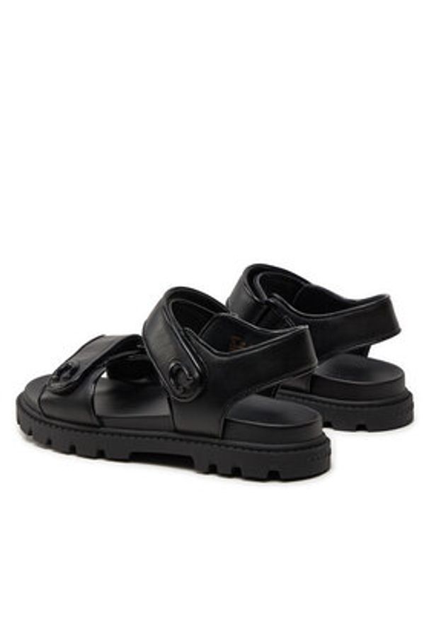 Coach Sandały Brynn CS094 Czarny. Kolor: czarny. Materiał: skóra