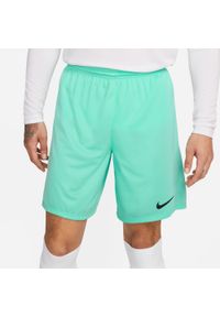 Spodnie piłkarskie męskie Nike Dry Park Iii. Kolor: zielony. Długość: krótkie. Sport: piłka nożna