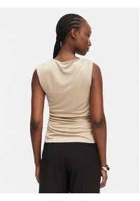 Marciano Guess Top G6GP02 K3068 Beżowy Slim Fit. Kolor: beżowy. Materiał: wiskoza #3