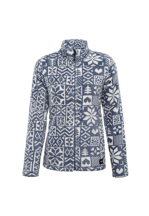 ALPINE PRO - Dámská fleecová mikina se supratherm EFLINA. Kolor: niebieski. Materiał: polar. Sport: turystyka piesza