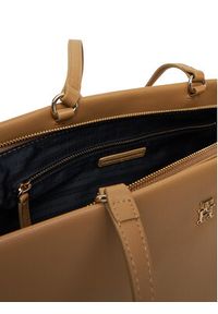 TOMMY HILFIGER - Tommy Hilfiger Torebka Th Legacy Tote AW0AW17197 Brązowy. Kolor: brązowy. Materiał: skórzane #3