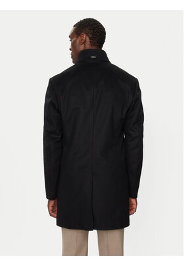 JOOP! Płaszcz wełniany 17 JC-21Maron 30044311 Czarny Regular Fit. Kolor: czarny. Materiał: wełna